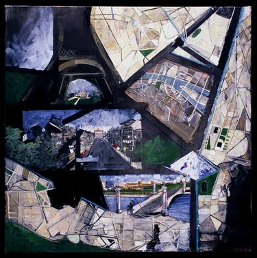 Original Cubism Landscape Paintings by Christina Penrose