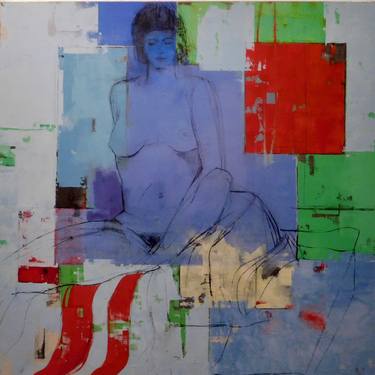 Original Abstract Nude Painting by Christina Penrose
