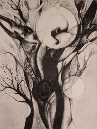 Print of Surrealism Nude Drawings by Kama Rosinska