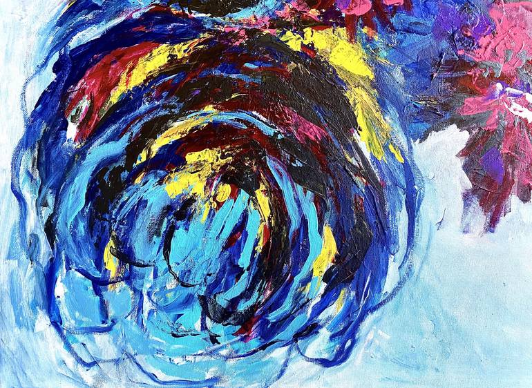 Original Abstract Expressionism Abstract Painting by Elizabeth Ariano