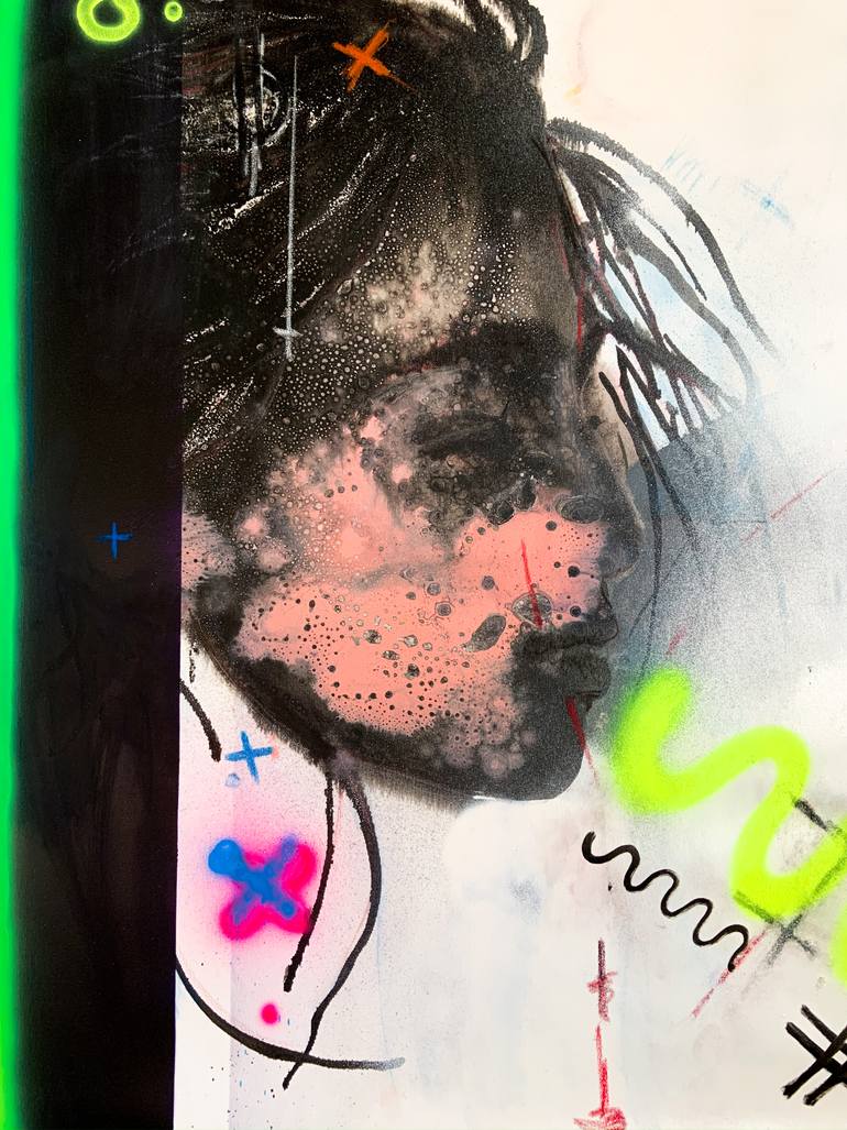Original Conceptual Abstract Painting by Mira Bachkur