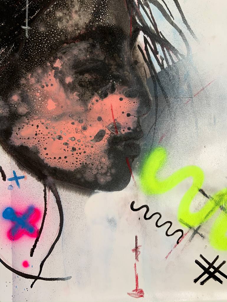 Original Conceptual Abstract Painting by Mira Bachkur