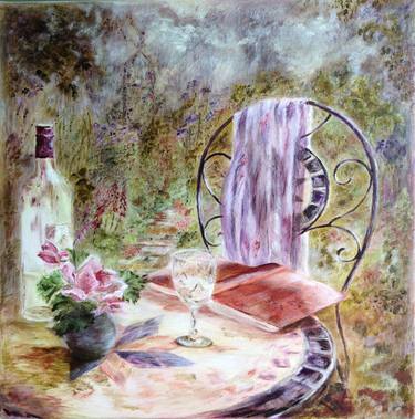 Original Impressionism Garden Paintings by Rebecca Pells