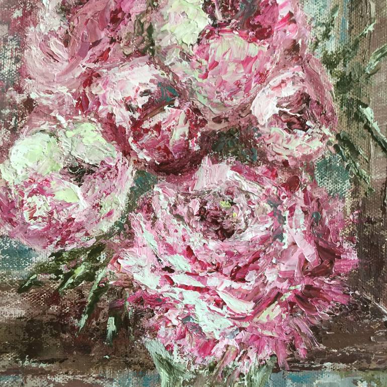 Original Impressionism Floral Painting by Rebecca Pells