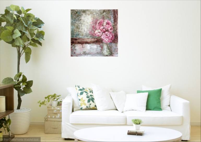 Original Impressionism Floral Painting by Rebecca Pells