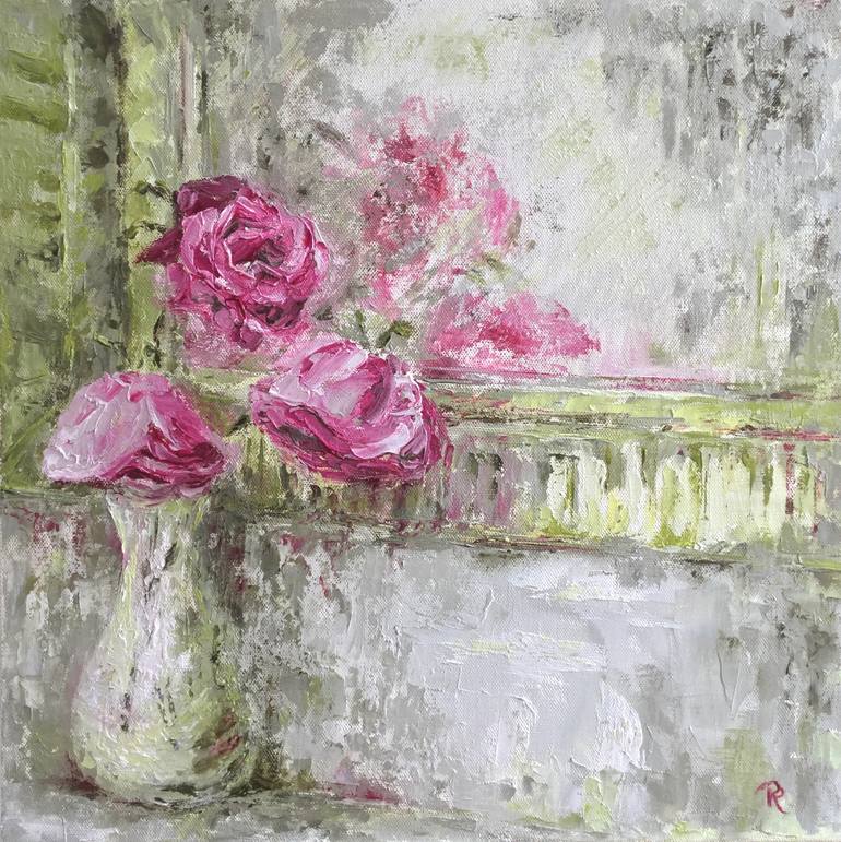 Original Floral Painting by Rebecca Pells