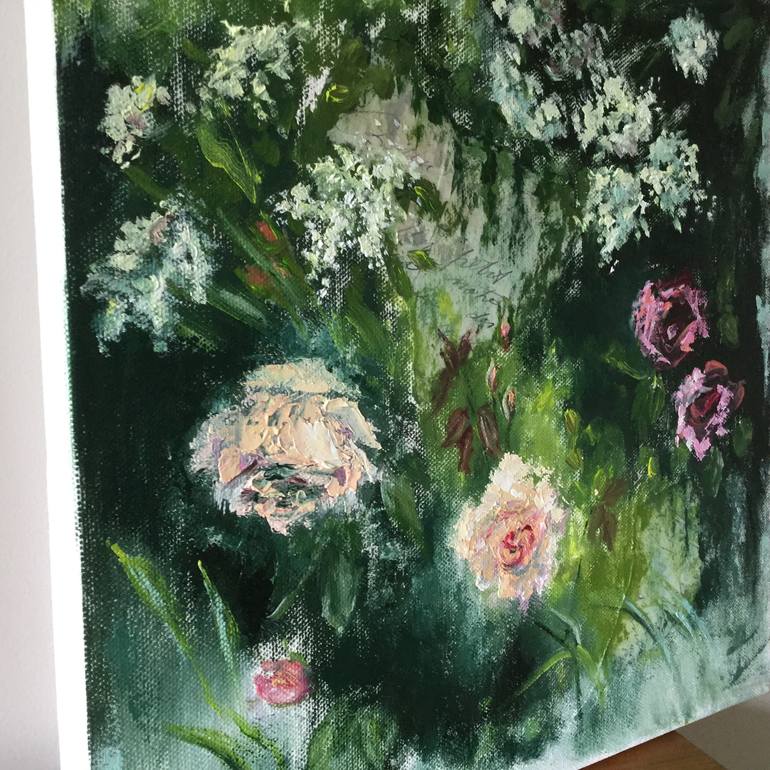 Original Expressionism Floral Painting by Rebecca Pells