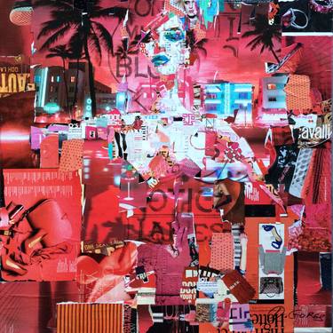 Original Expressionism Travel Collage by Derek Gores