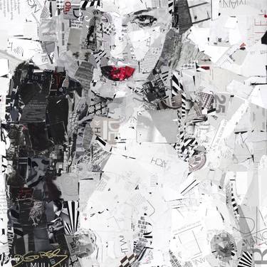 Original Expressionism Women Collage by Derek Gores
