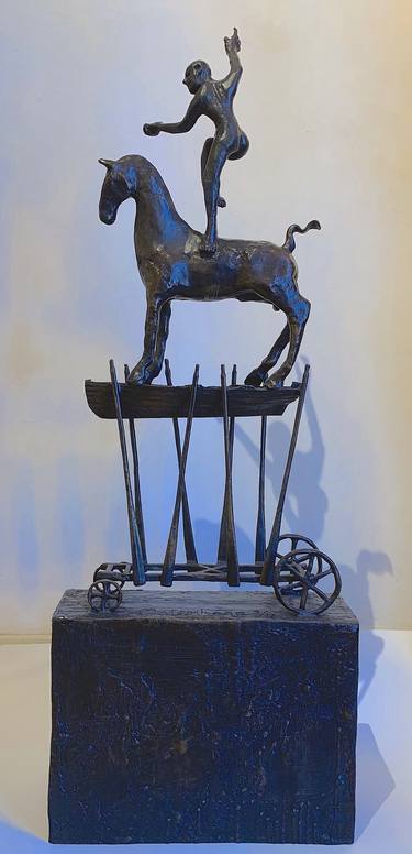 Original Figurative Horse Sculpture by Thomas Ostenberg