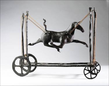 Original Figurative Horse Sculpture by Thomas Ostenberg