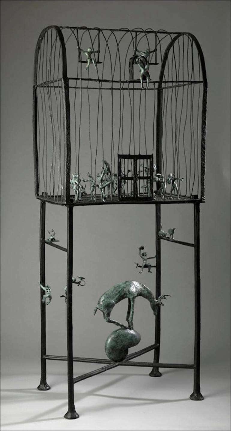 Original Surrealism Fantasy Sculpture by Thomas  Ostenberg 