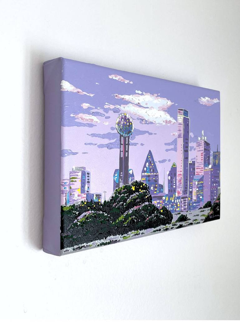 Original Pop Art Cities Painting by Eileen Lunecke