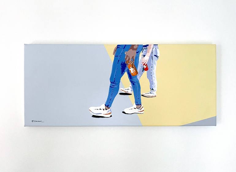 Original Figurative People Painting by Eileen Lunecke