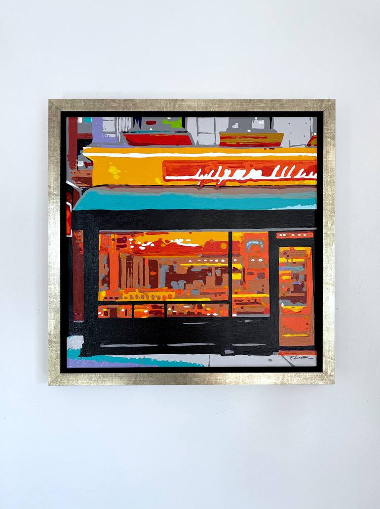 Original Figurative Cities Painting by Eileen Lunecke