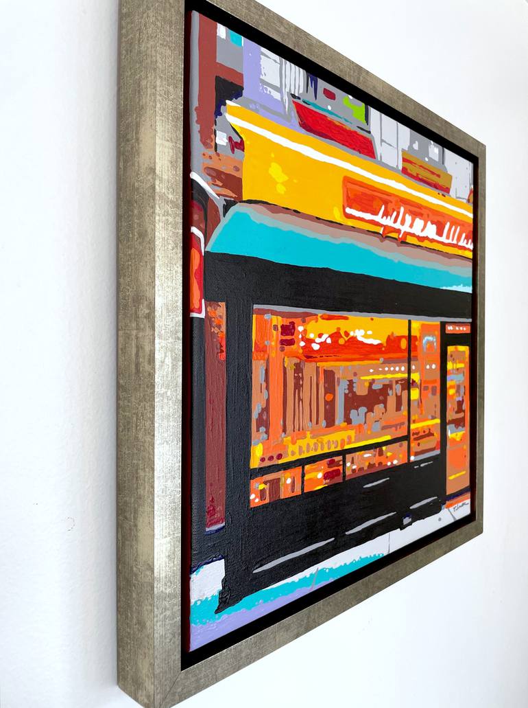Original Figurative Cities Painting by Eileen Lunecke