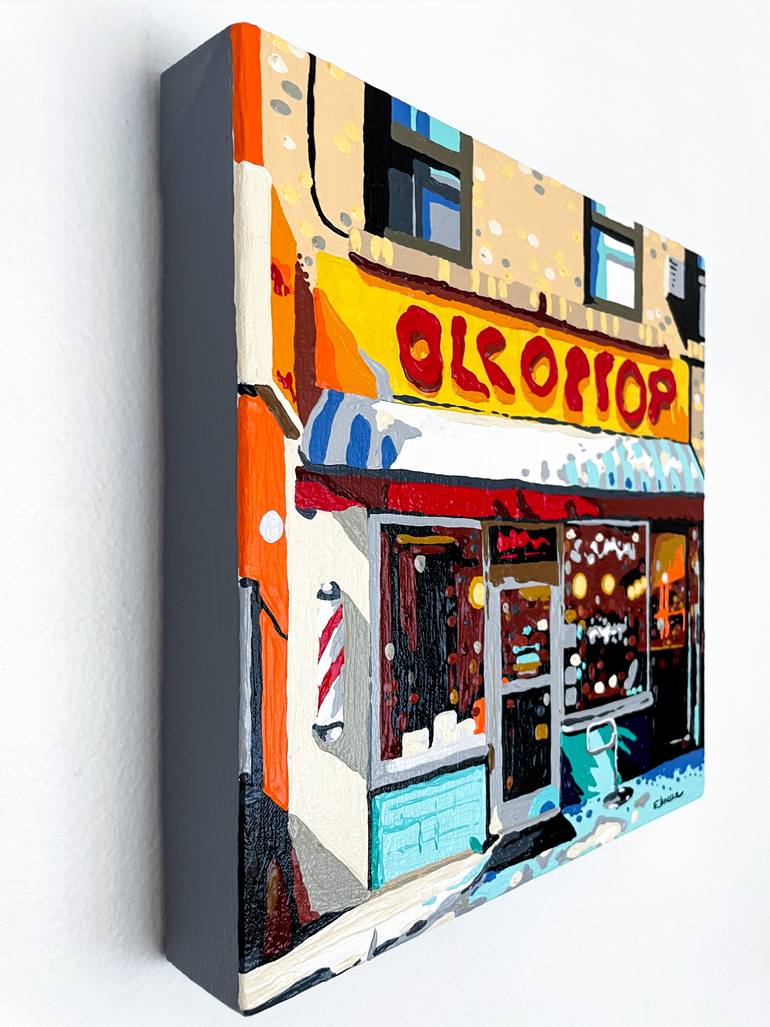 Original Pop Art Cities Painting by Eileen Lunecke