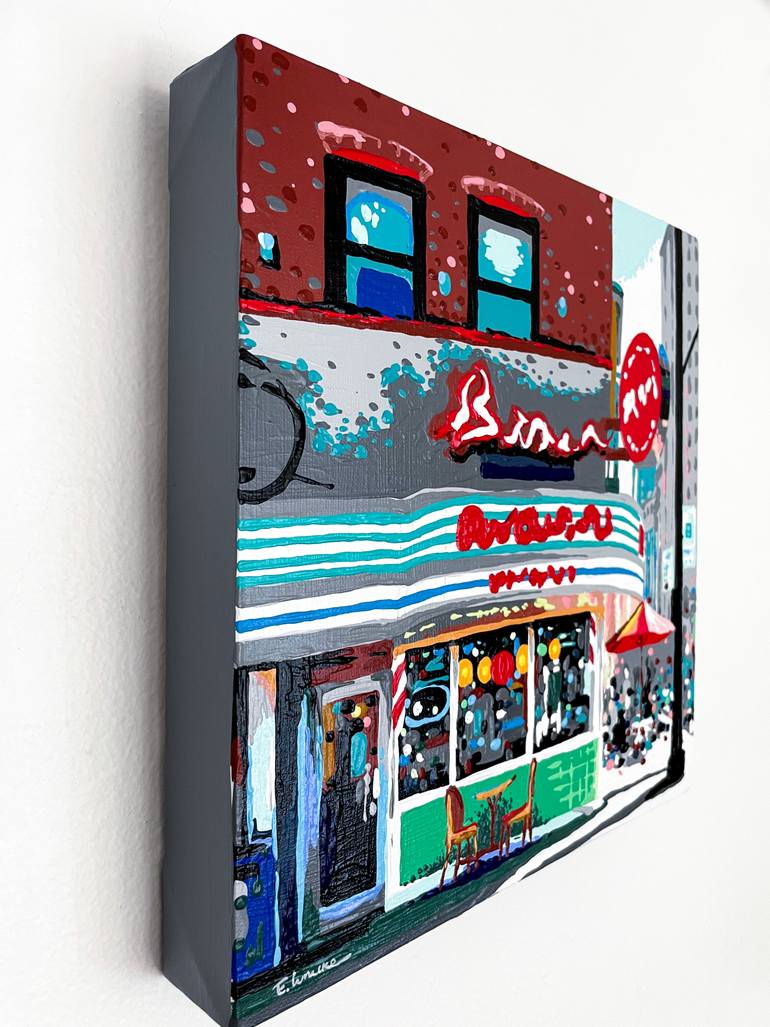 Original Figurative Cities Painting by Eileen Lunecke