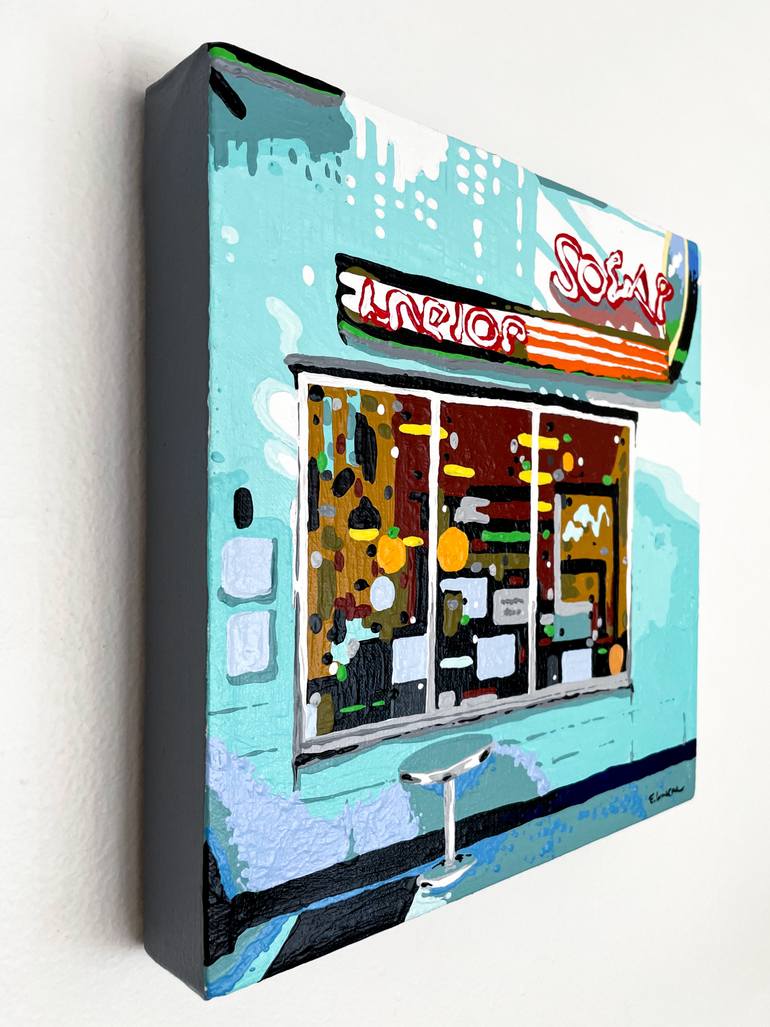 Original Figurative Cities Painting by Eileen Lunecke