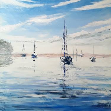 Original Figurative Seascape Paintings by Eileen Lunecke