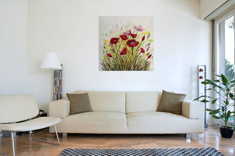 Original Figurative Floral Painting by Eileen Lunecke