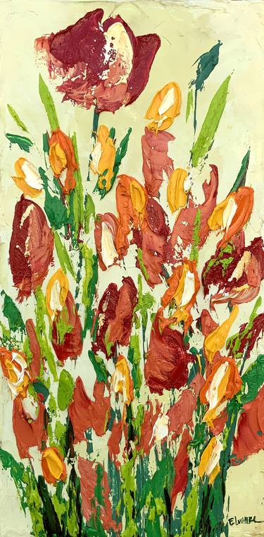 Original Floral Paintings by Eileen Lunecke