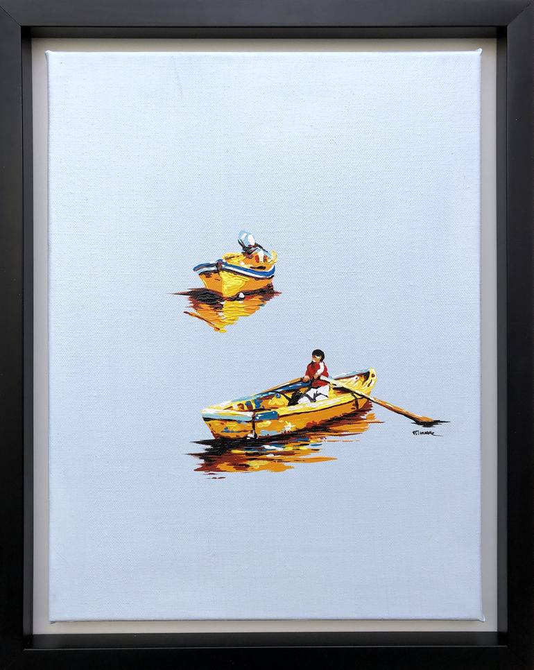 Original Figurative Boat Painting by Eileen Lunecke