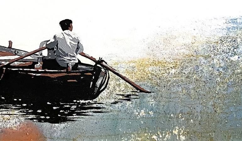 Original Figurative Boat Painting by Eileen Lunecke