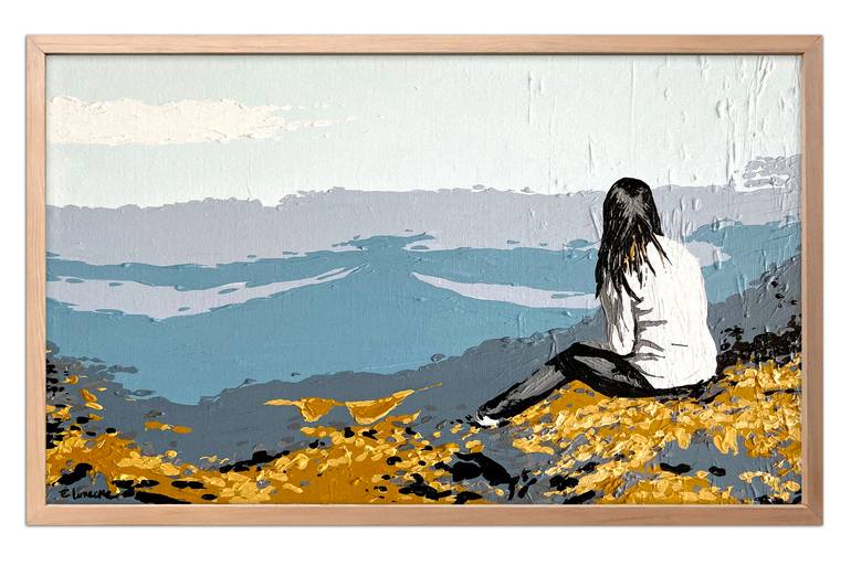Original Illustration Landscape Painting by Eileen Lunecke