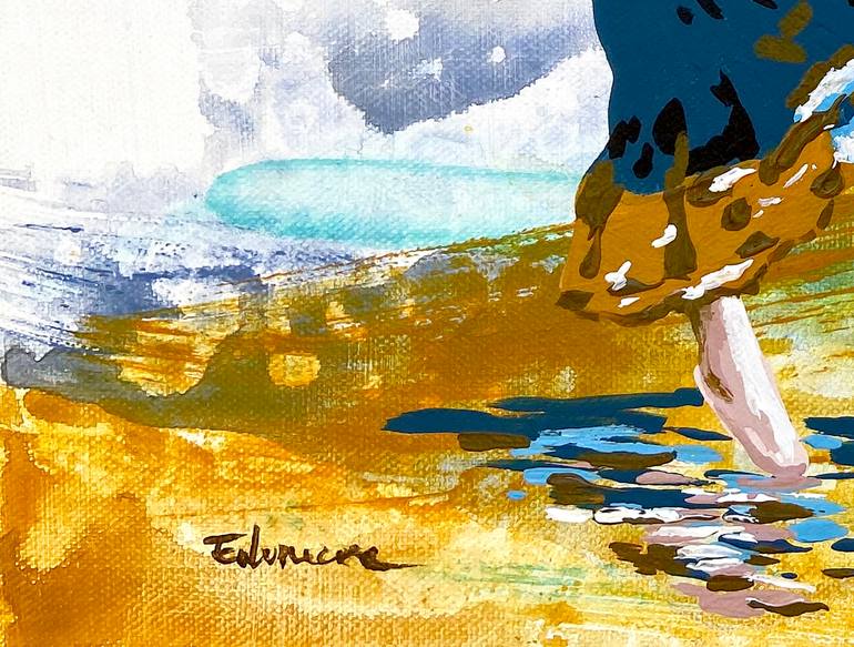 Original Illustration People Painting by Eileen Lunecke