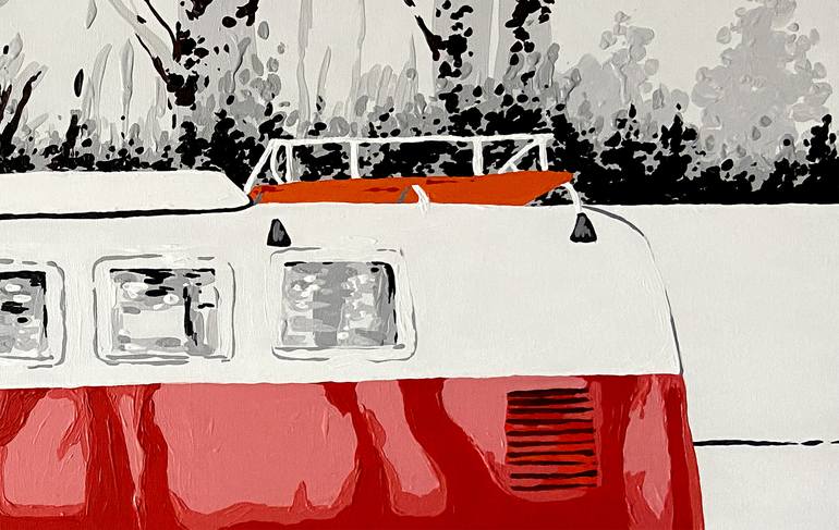 Original Car Painting by Eileen Lunecke