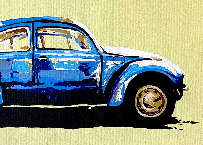 Original Car Painting by Eileen Lunecke