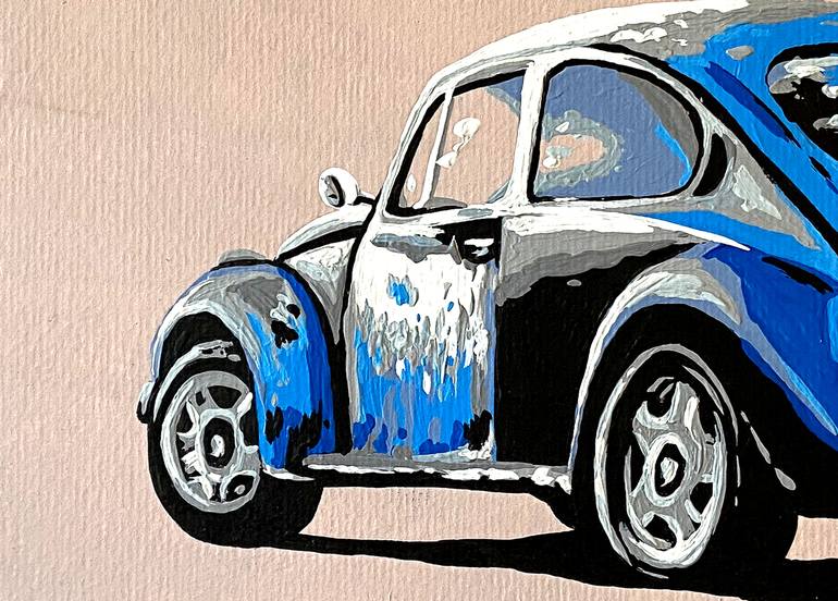 Original Illustration Car Painting by Eileen Lunecke