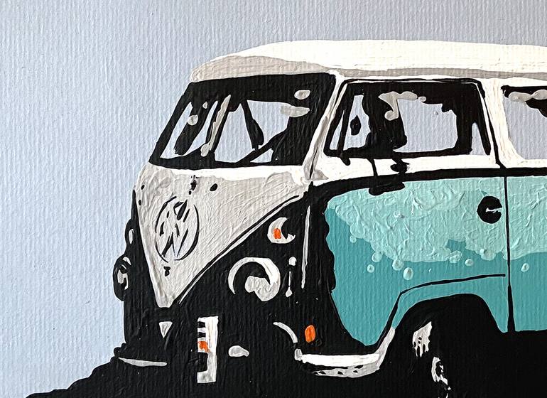 Original Car Painting by Eileen Lunecke