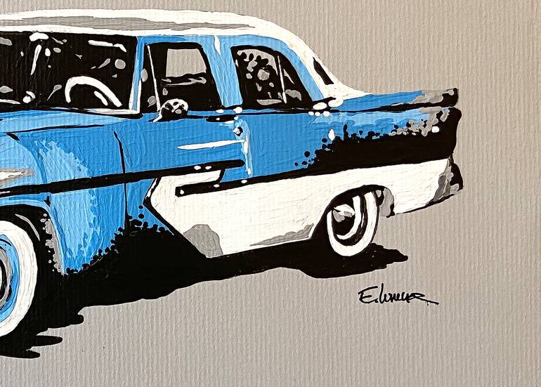 Original Automobile Painting by Eileen Lunecke