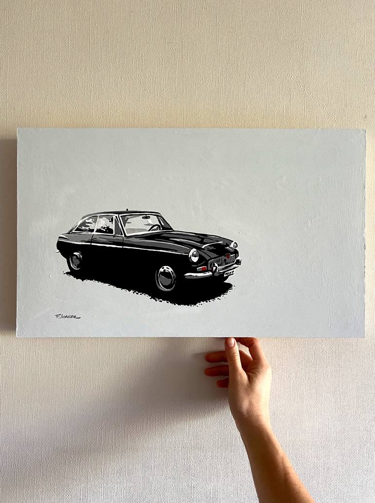 Original Car Painting by Eileen Lunecke