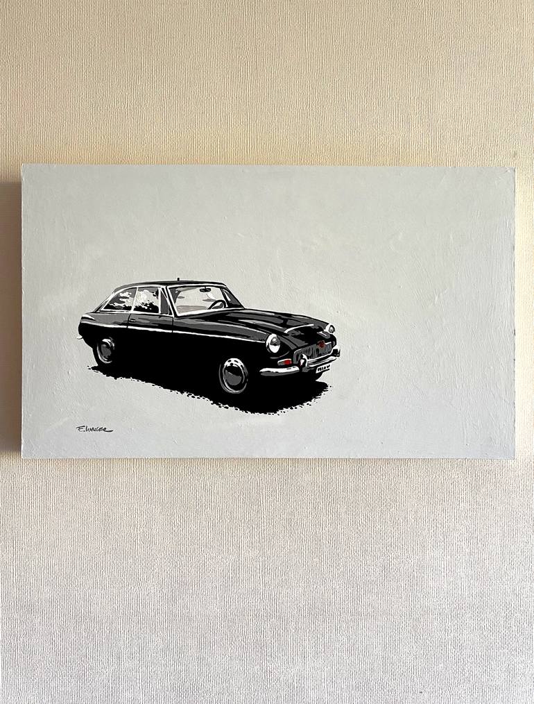 Original Pop Art Car Painting by Eileen Lunecke