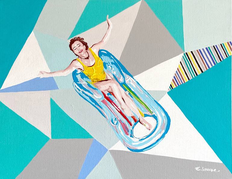 Original Pop Art People Paintings by Eileen Lunecke