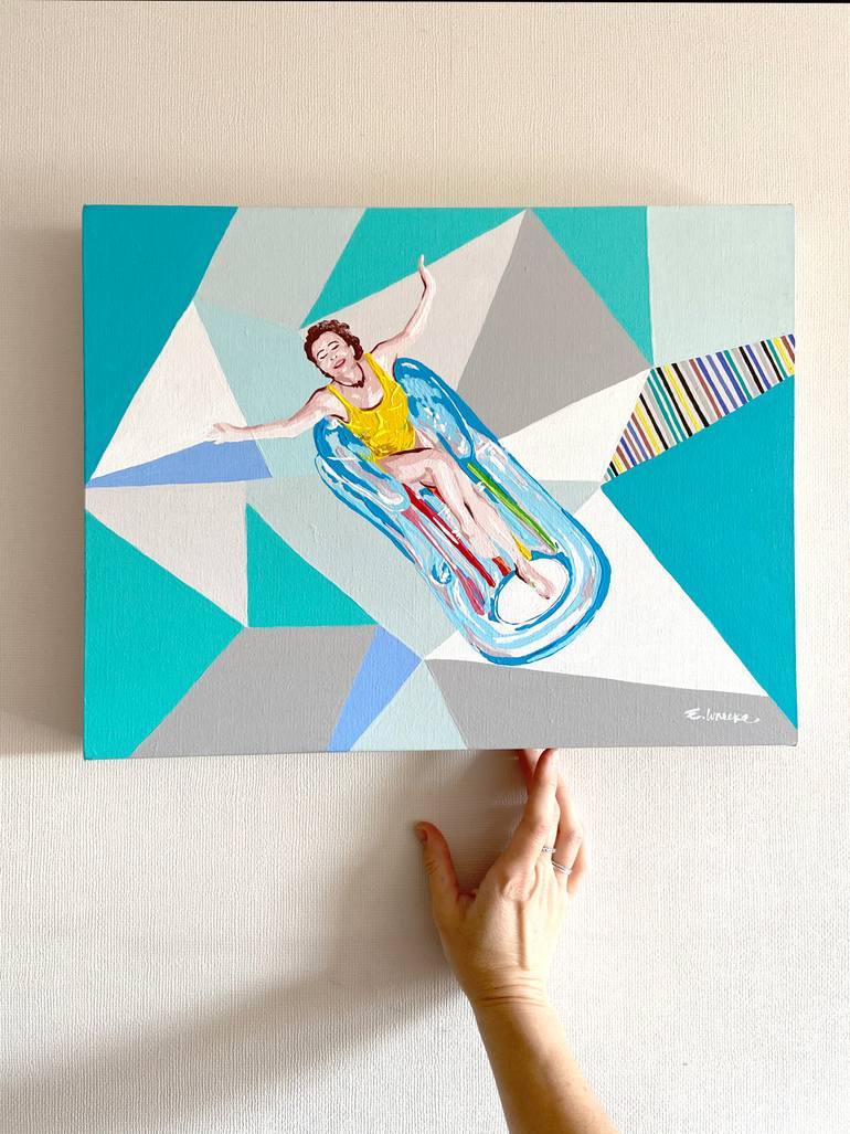 Original Figurative People Painting by Eileen Lunecke