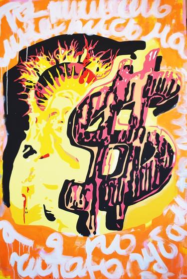 Original Pop Art Love Paintings by Darina Mikityuk