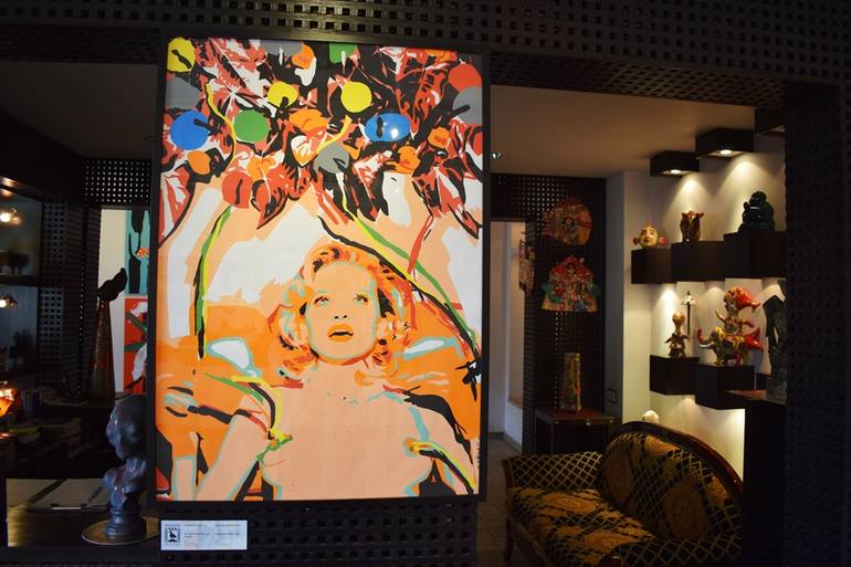 Original Abstract Erotic Painting by Darina Mikityuk