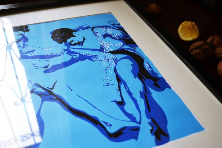 Original Pop Art Beach Painting by Darina Mikityuk