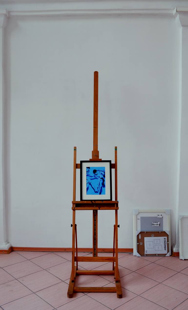 Original Pop Art Beach Painting by Darina Mikityuk