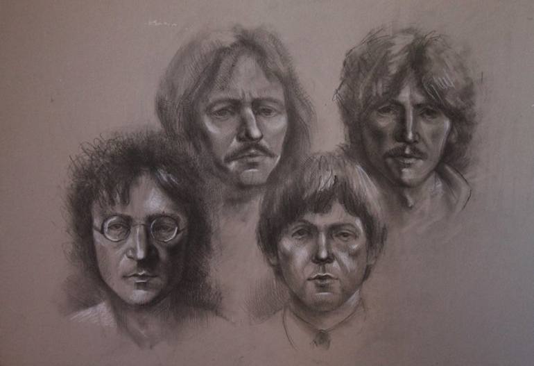 The Beatles Drawing By Natalia Lashkhi Saatchi Art 99 of the best draw something drawings for beatles. the beatles