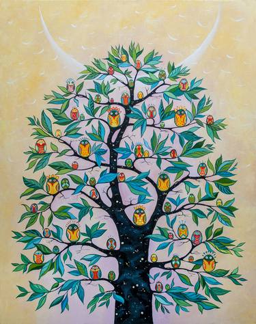 Print of Fine Art Tree Paintings by Aleksandra Paranchenko