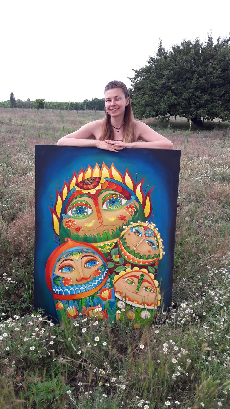 Original Figurative Fantasy Painting by Aleksandra Paranchenko