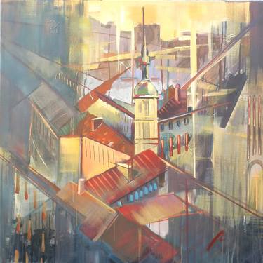 Print of Expressionism Architecture Paintings by Vitalii Muryn