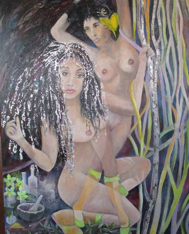 Saatchi Art Artist Harriet Jameson Pellizzari; Paintings, “White Witches - Limited Edition 1 of 1” #art