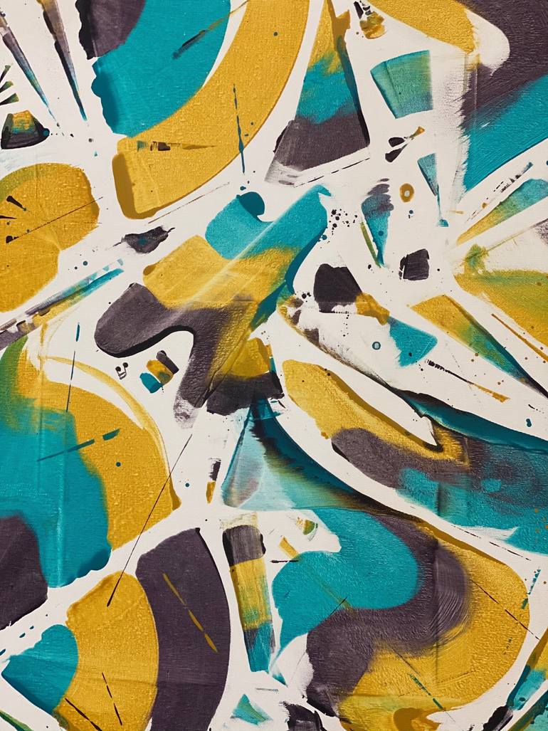 Original Abstract Expressionism Abstract Painting by Tomasz Cebo