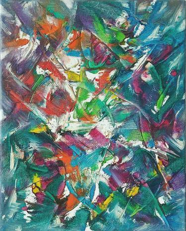 Print of Abstract Paintings by Laszlo Sallay